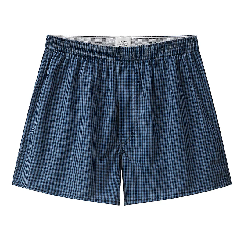 Men's plaid woven cotton boxers 3-pack – breathable comfort