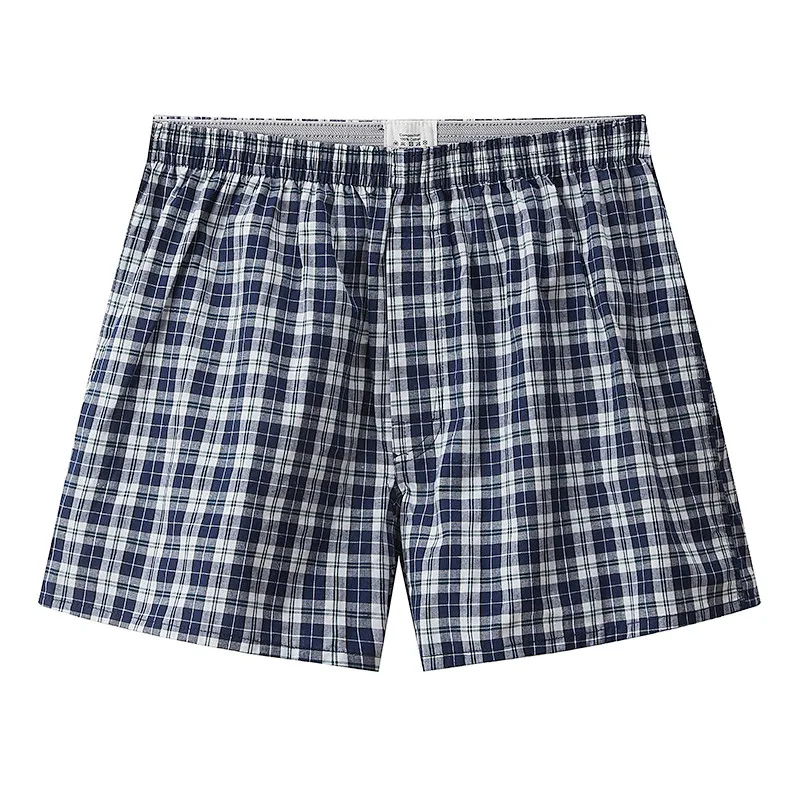 Men's plaid woven cotton boxers 3-pack – breathable comfort