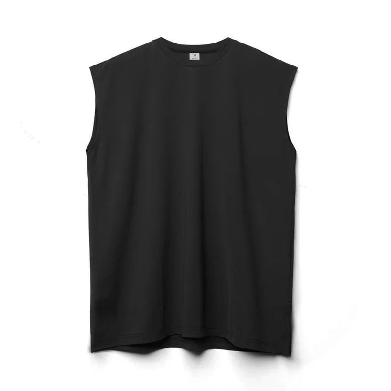 Men's Cotton Tank Top – Sleeveless Crew Neck