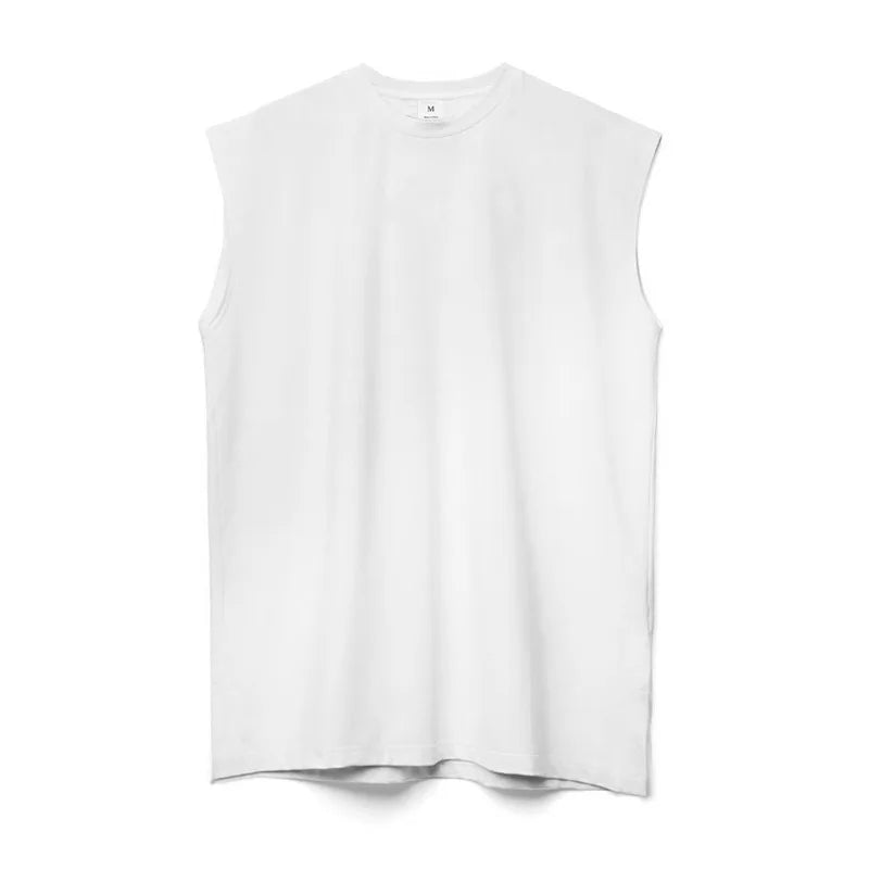 Men's Cotton Tank Top – Sleeveless Crew Neck