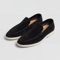 Men's Suede Leather Slip-On Loafers – Light Matte Finish