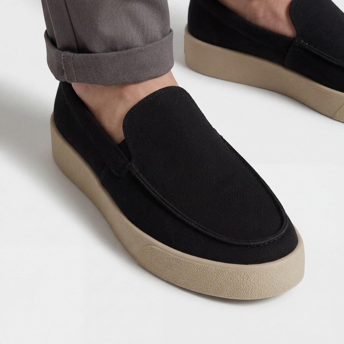 Men's Suede Slip-On Loafers – Standard Fit