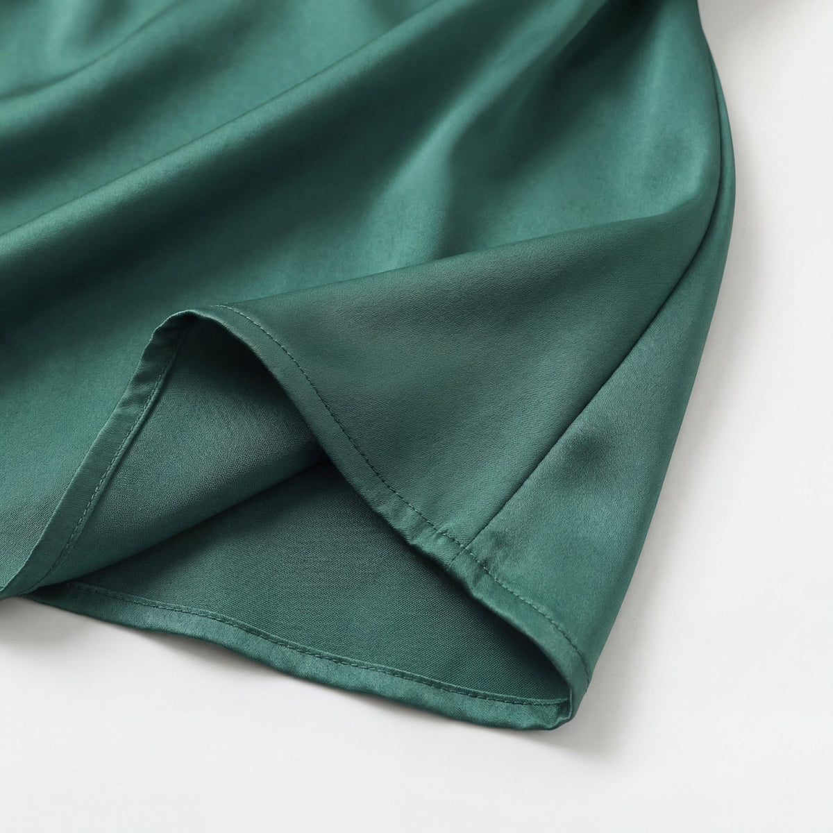 Women's 100% Silk Satin Slip Dress – Elegant Draped Neck Bias Cut