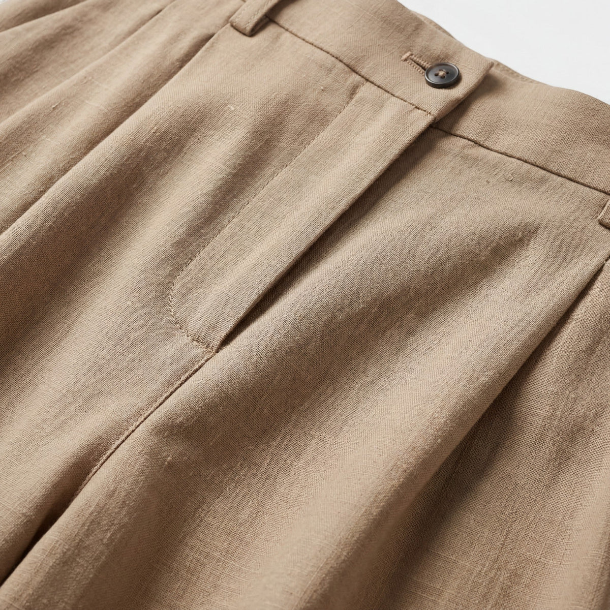 Women's High-Waisted Wide-Leg Woven Trousers – Flattering Fit