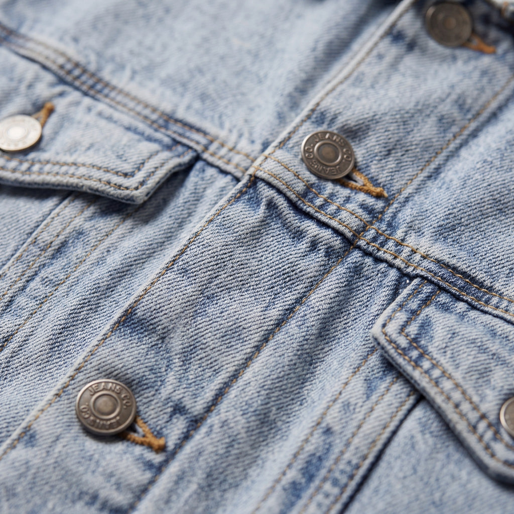 Men's mixed cotton denim jacket – relaxed fit cut
