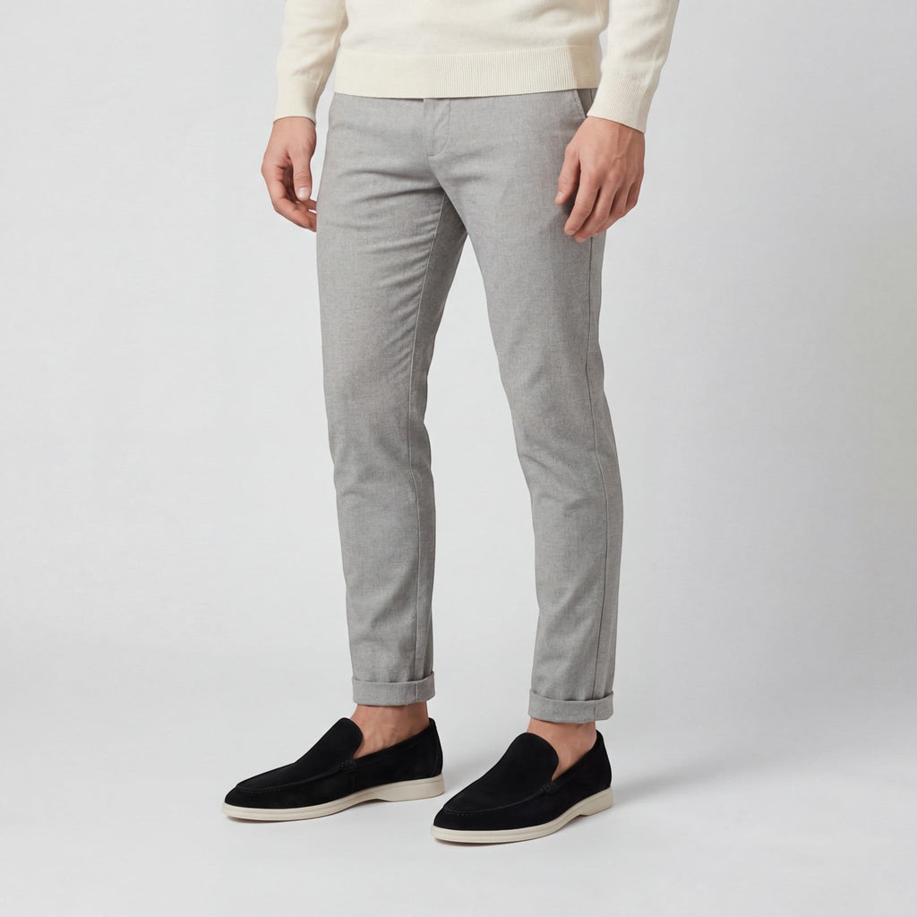 Men's Suede Leather Slip-On Loafers – Light Matte Finish
