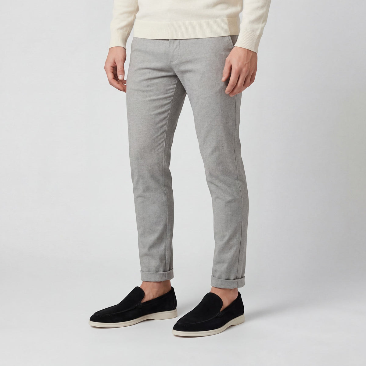 Men's Suede Leather Slip-On Loafers – Light Matte Finish