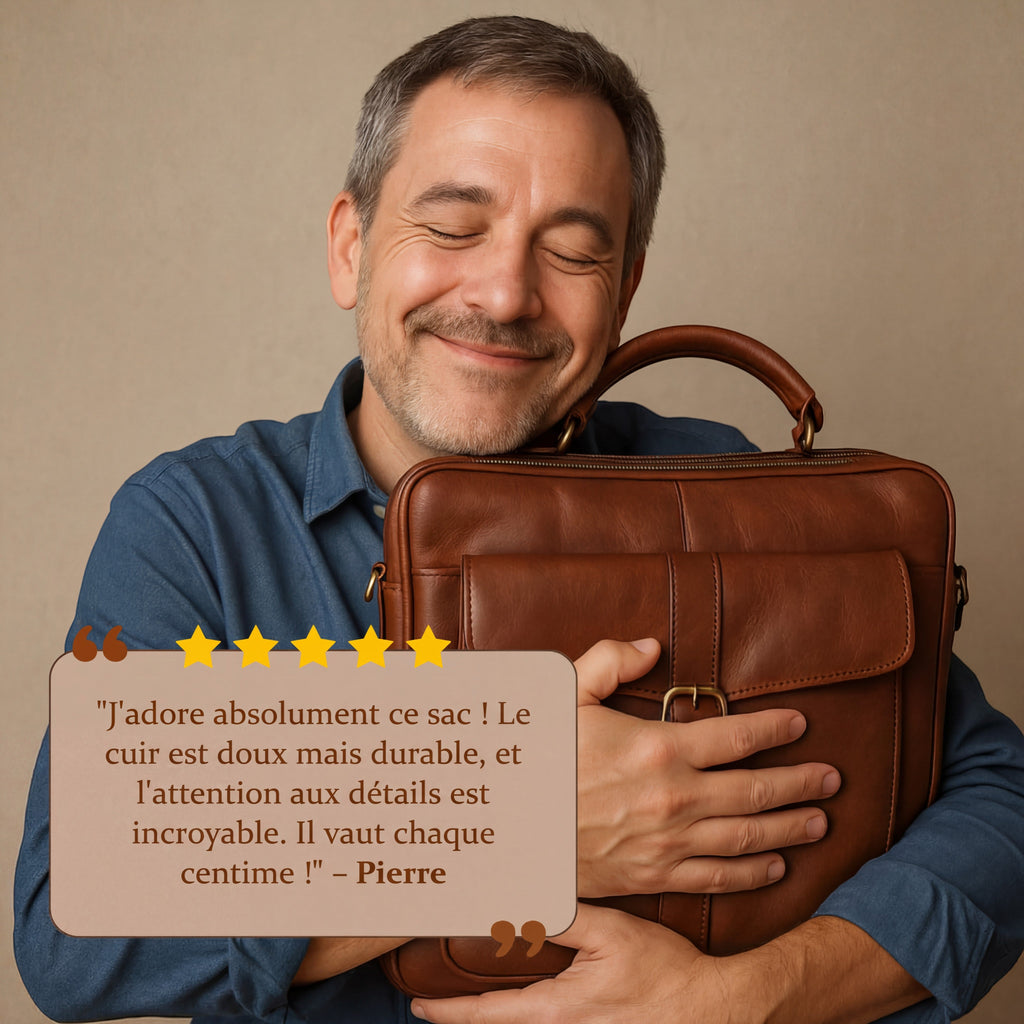 Calder Mayne | Men's Leather Weekender Travel Bag
