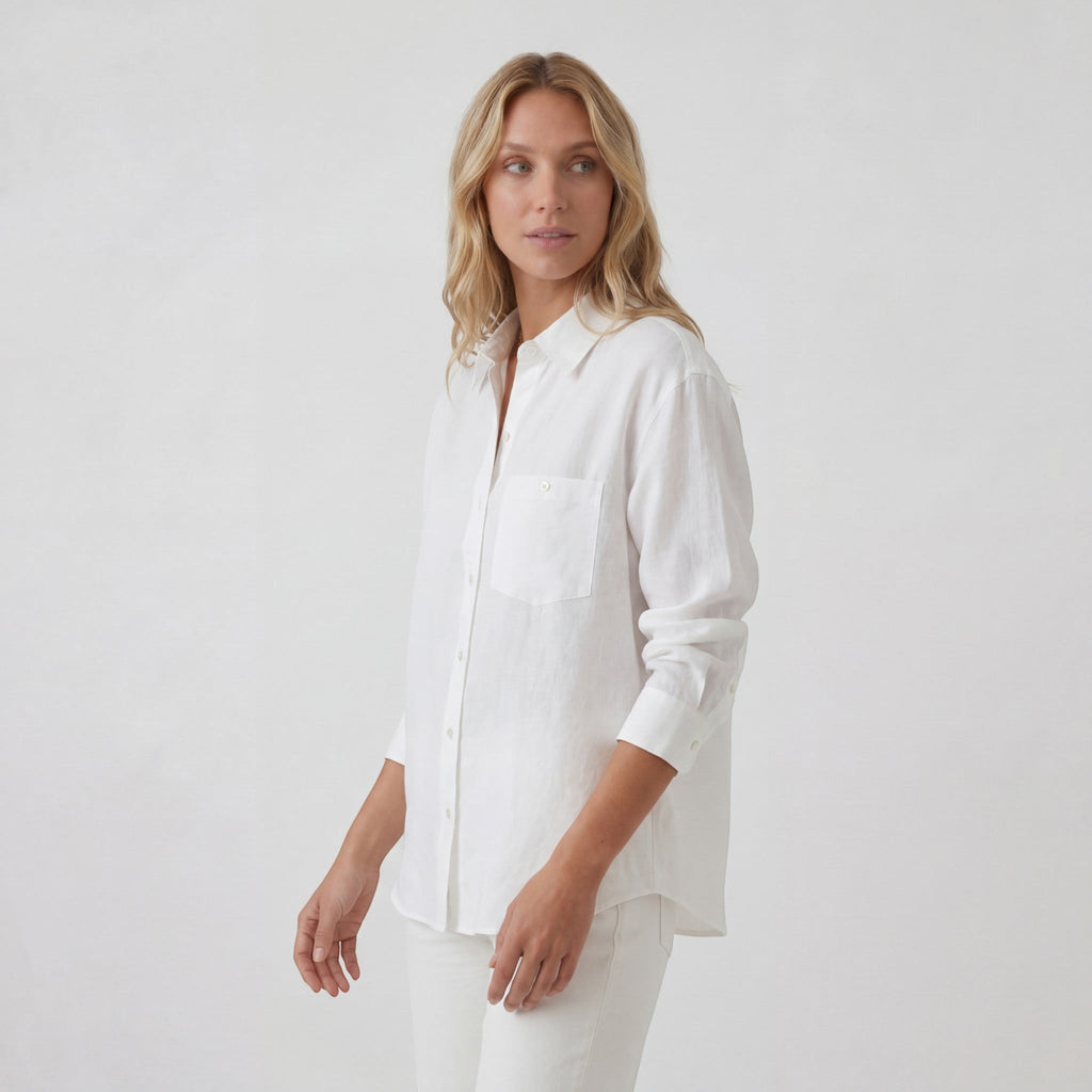 Women's button-down linen shirt – Relaxed, lightweight fit