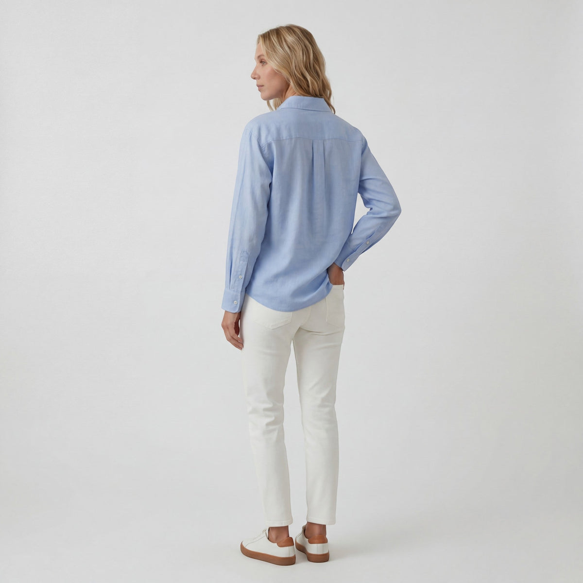 Women's button-down linen shirt – Relaxed, lightweight fit