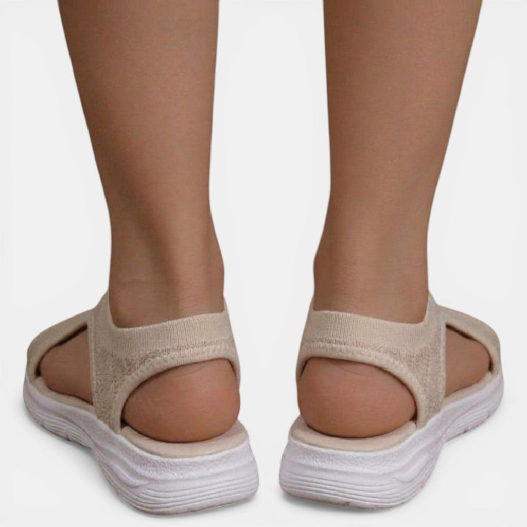 Women's Orthopedic Slip-On Sandals – Soft Knit and Lightweight Sole