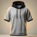 Men’s Cotton Hooded T-Shirt – Relaxed Oversized Streetwear Fit