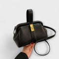 Women's Mini Shoulder Bag – Top Handle & Twist Lock Closure