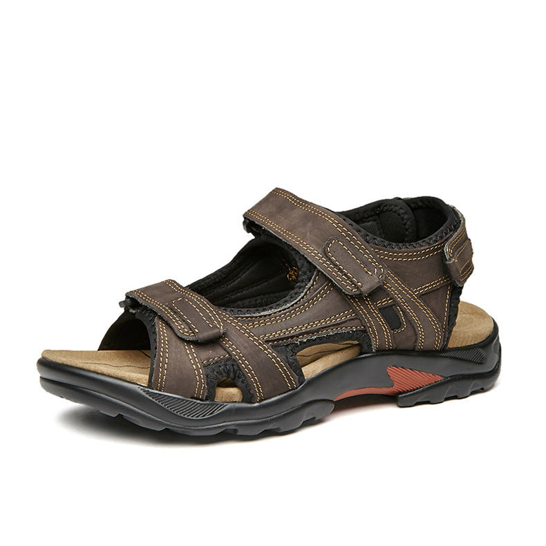Men's Roman Sandals – Leather-Look Upper, Outdoor Style