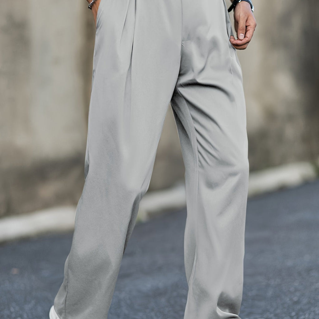 Men's Shorts - High Waist, Stretch Straight Fit