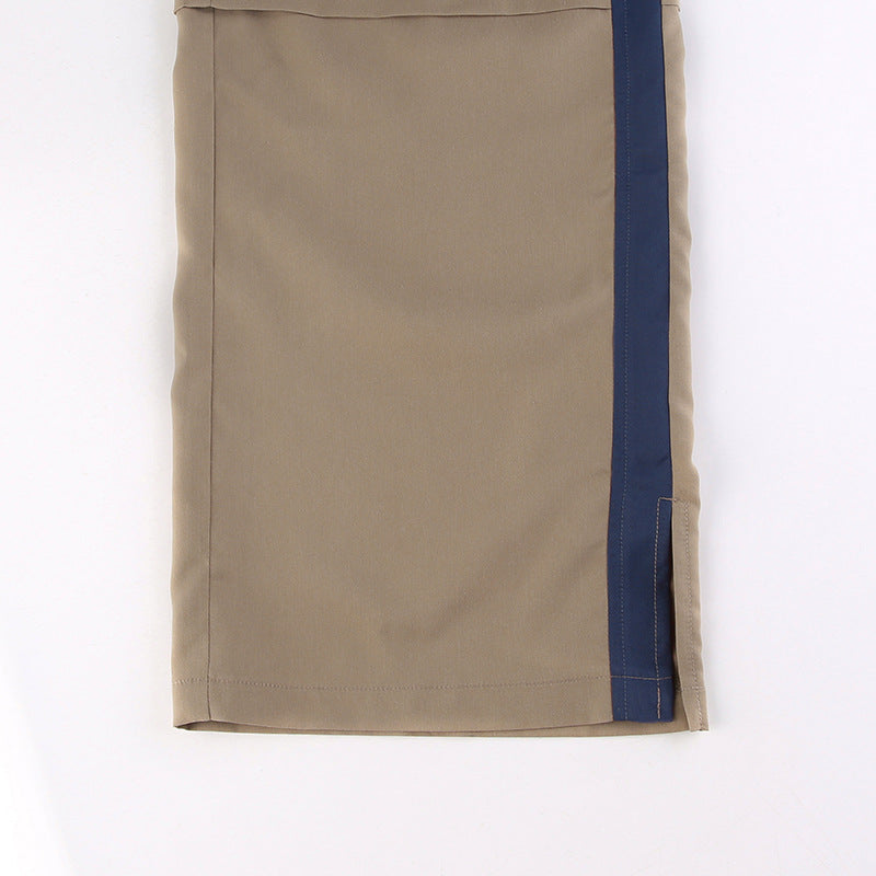 Men's Retro Jogger Trousers with Contrast Stripes – Casual Cut