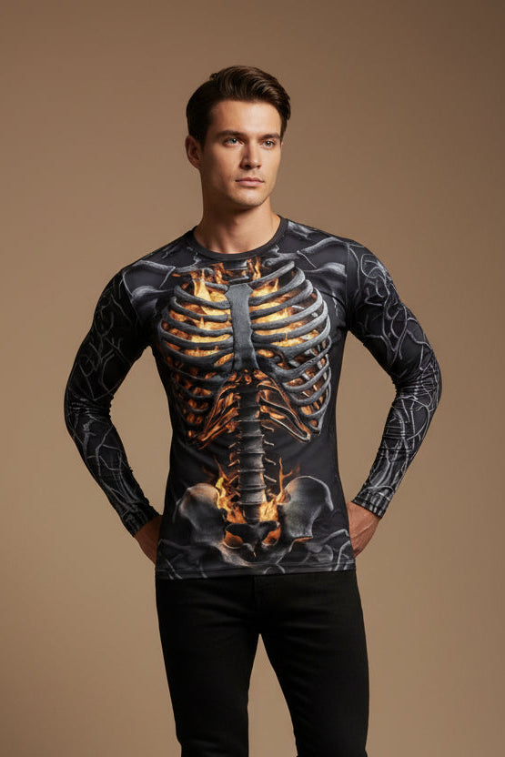 Men's Long-Sleeve Sweater - Straight Fit Relaxed Fit
