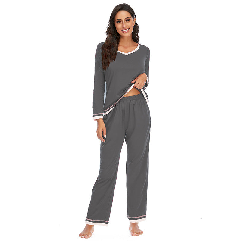 Cotton Women’s Pajama Set – Long-Sleeve Two-Piece Set