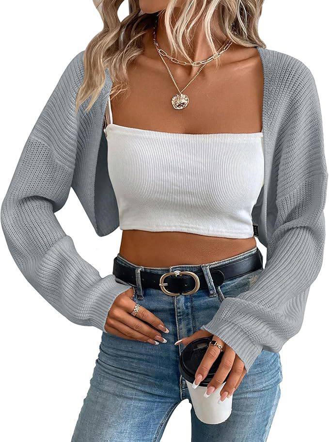 Women's Ribbed Cardigan – Short Open Fit
