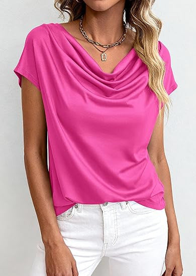 Women's Plain Short-Sleeve Top – Casual Cut