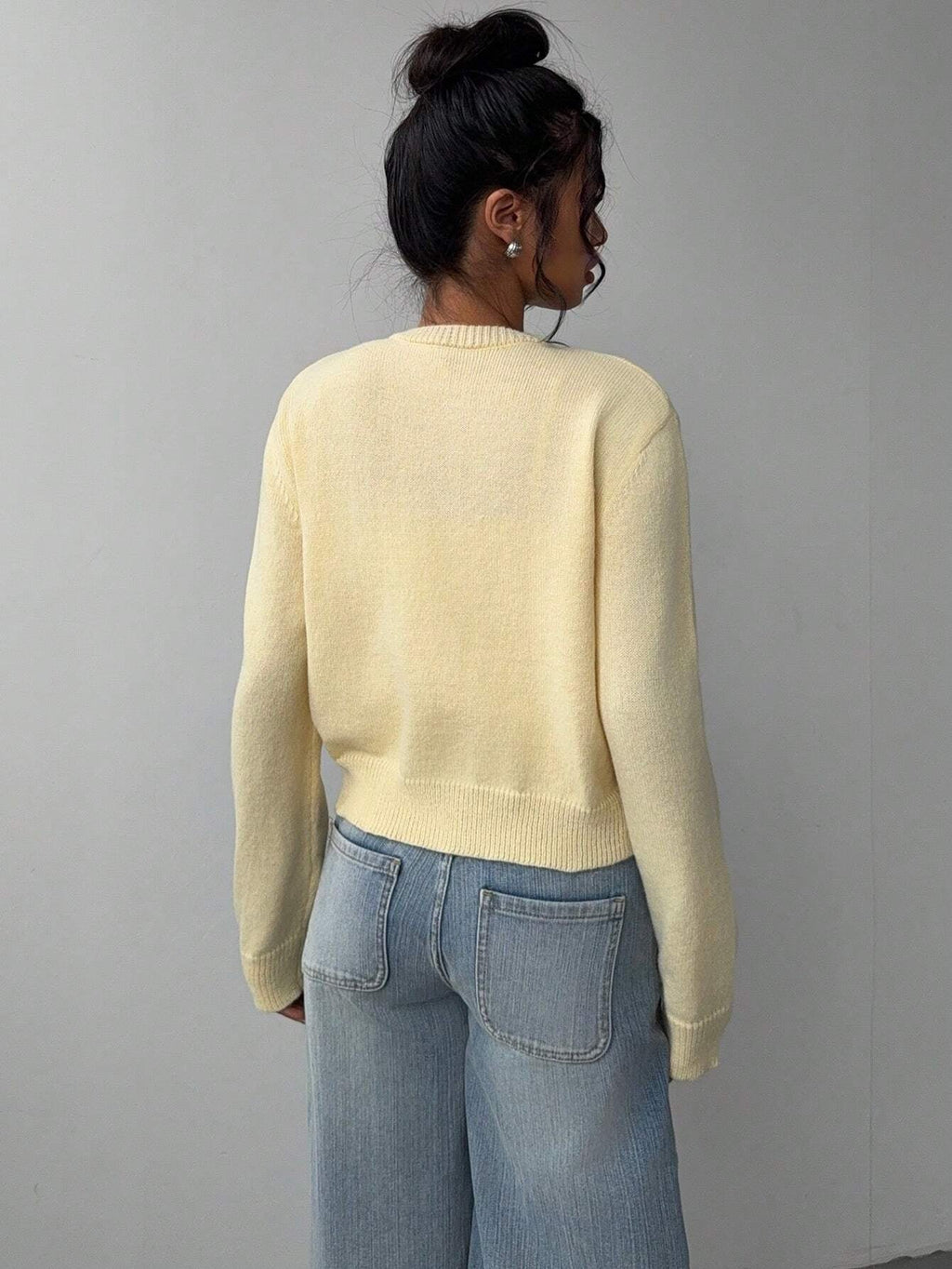 Women's Knit Cardigan – Slim Fit Short Cut