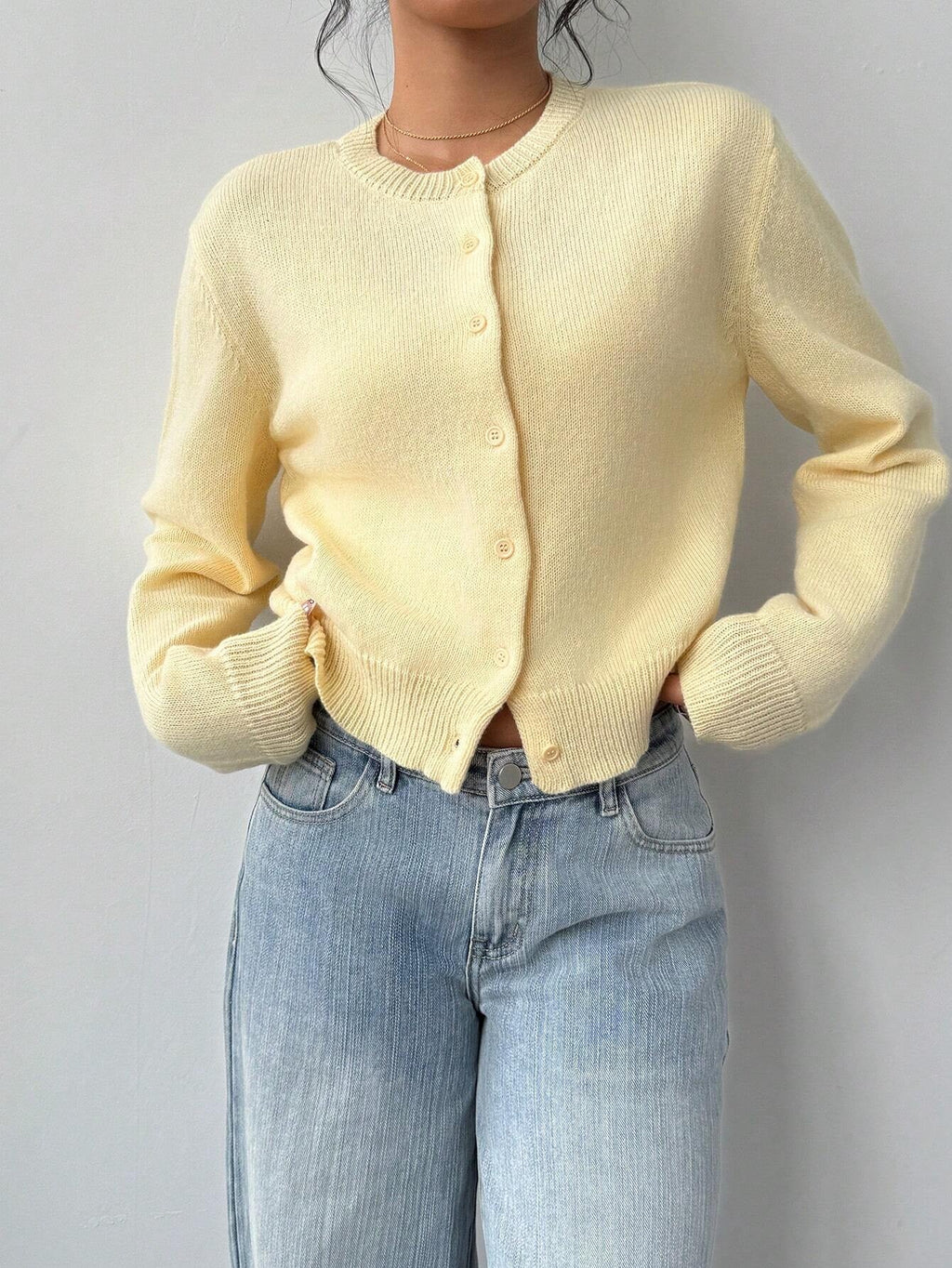 Women's Knit Cardigan – Slim Fit Short Cut
