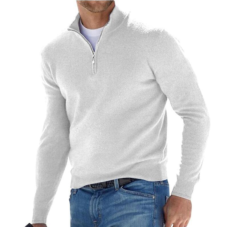 Men's Fine-Knit Sweater - Soft Knit, Smooth Finish