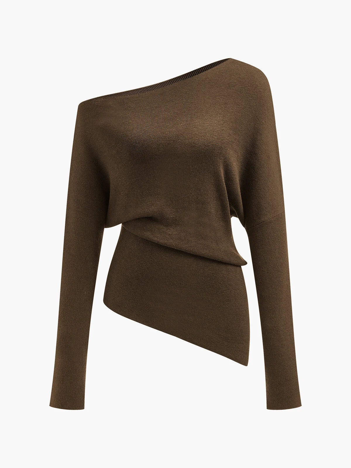 Women's Off-Shoulder Sweater – Relaxed Slim Fit