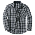 Men's Plaid Flannel Shirt – Mother-of-Pearl Button Cardigan Style