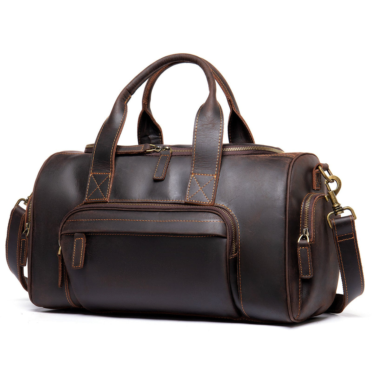Men's Large Capacity Handbag – Structured Retro Style