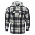 Men's Hooded Flannel Shirt – Casual Cardigan Style