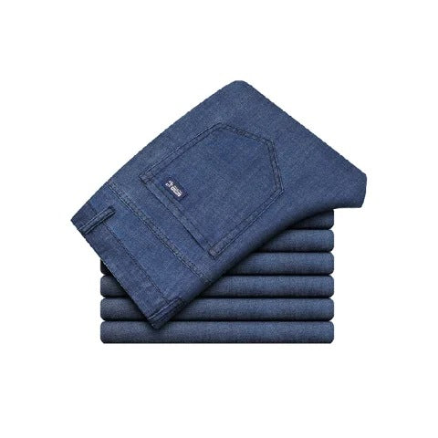 Men's Lyocell Trousers – Lightweight Relaxed Straight Fit