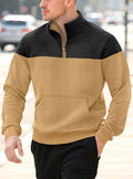 Men's Zippered Knitwear Sweater – Minimalist Long Sleeves
