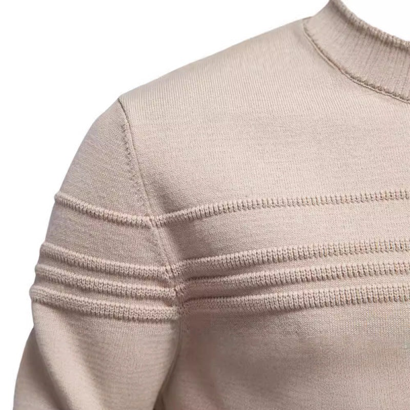 Men's Cotton Crew-Neck Sweater – Timeless Slim Fit