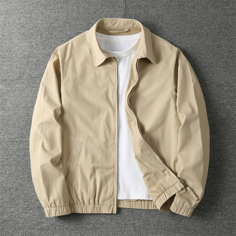 Men's Casual Vintage Jacket – Loose Washed Fit