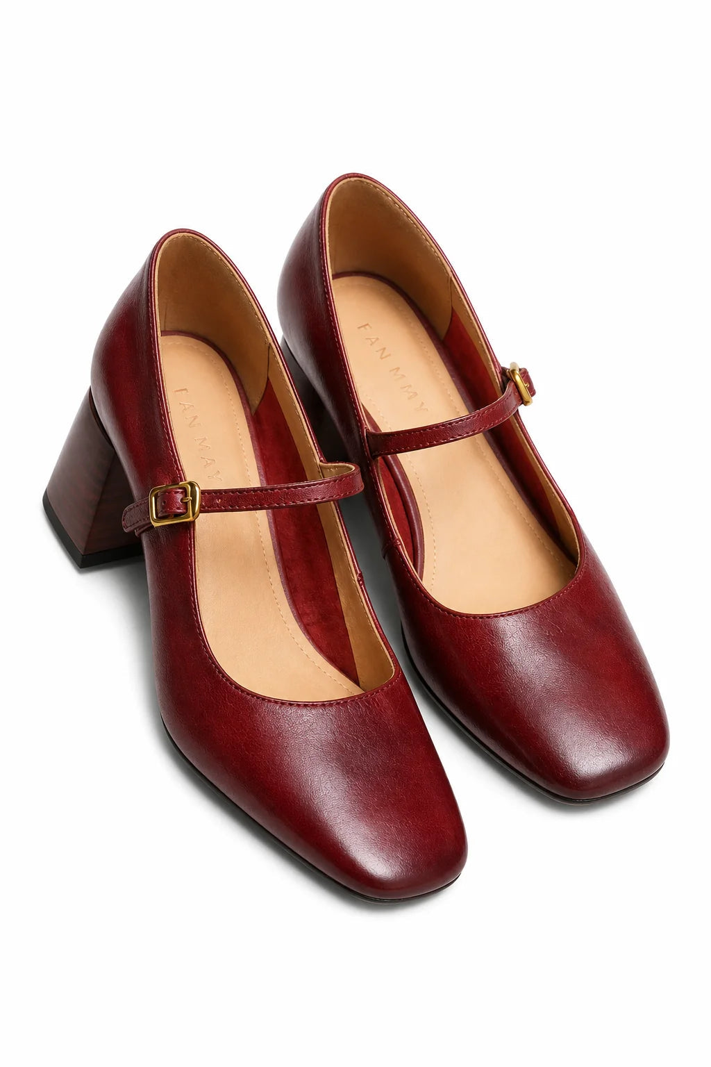 Women's Genuine Leather Pumps – Soft Upper with Block Heel