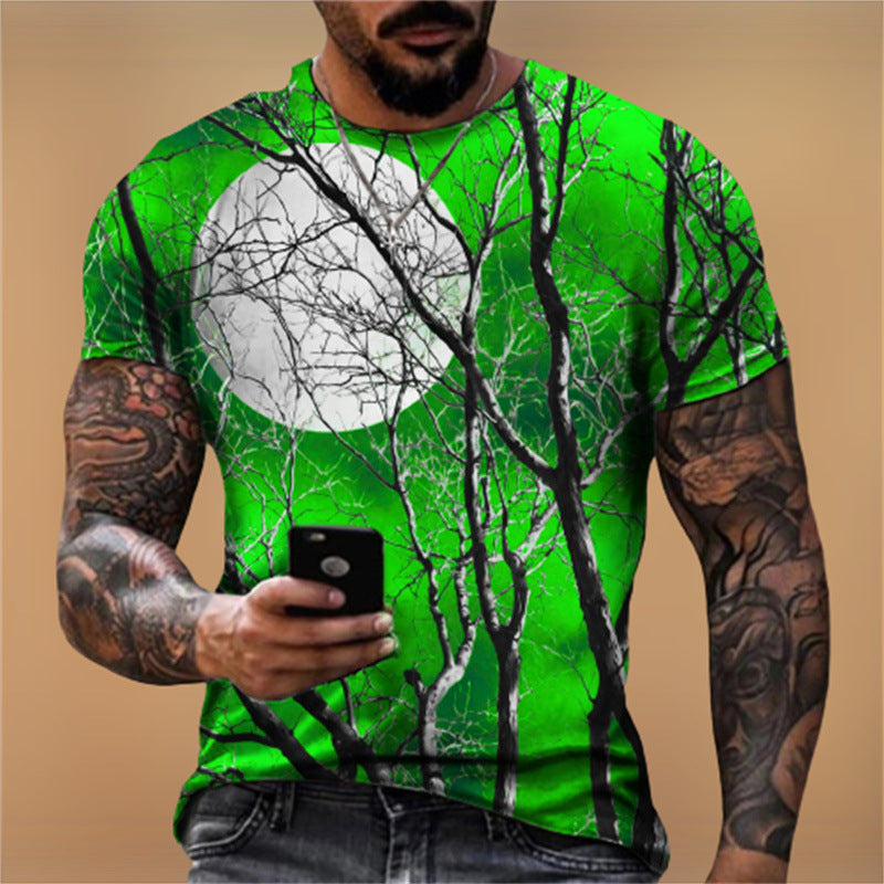 Men's Graphic Print T-Shirt - Relaxed Summer Fit