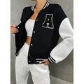 Women's Varsity Cardigan Jacket – Relaxed Baseball Fit