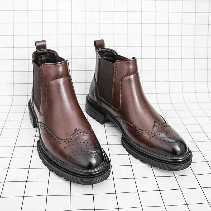 Men’s Boot – Modern High-Cut Design, Subtle Stitching Detail