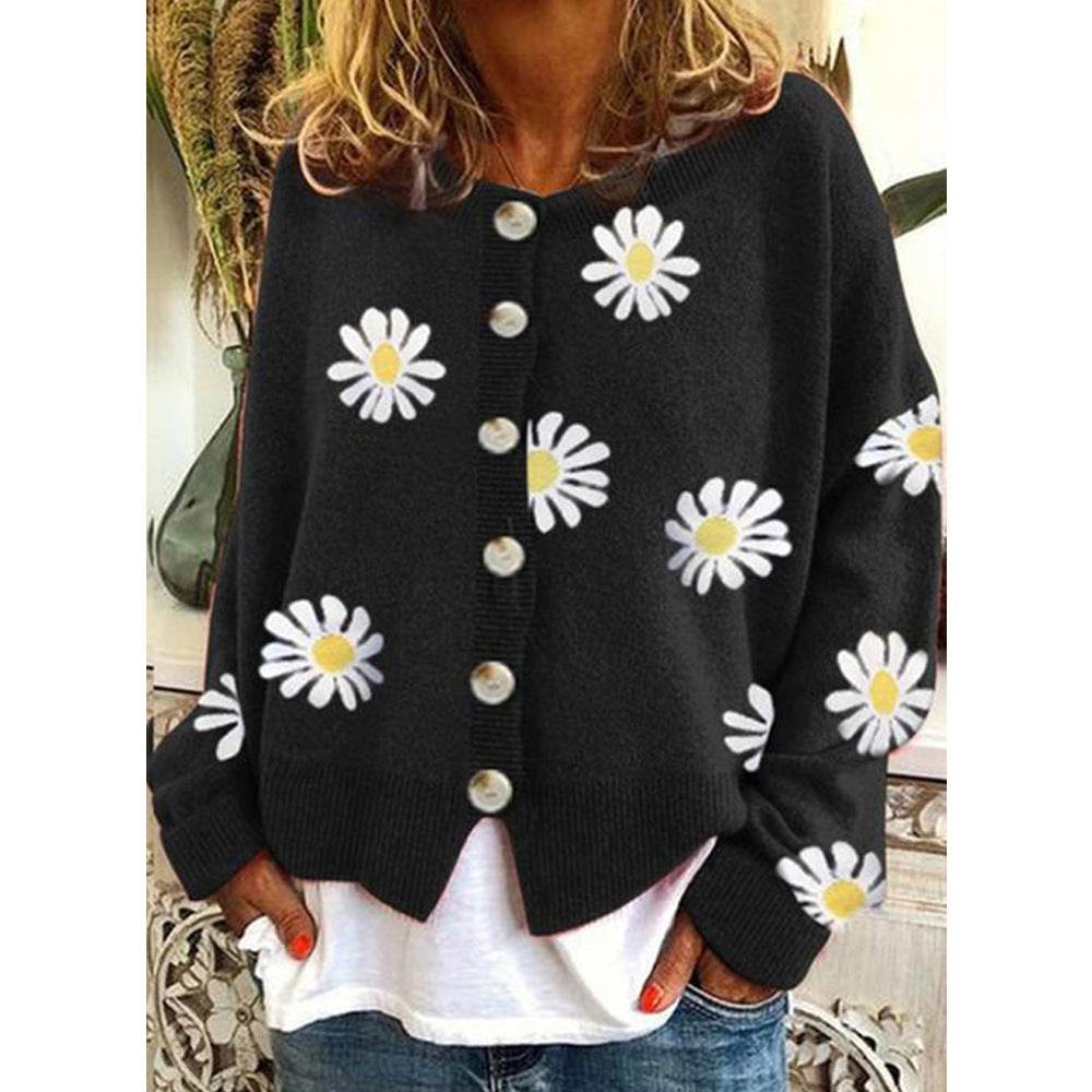 Women's Vest in Knit – Relaxed Silhouette, Printed Pattern