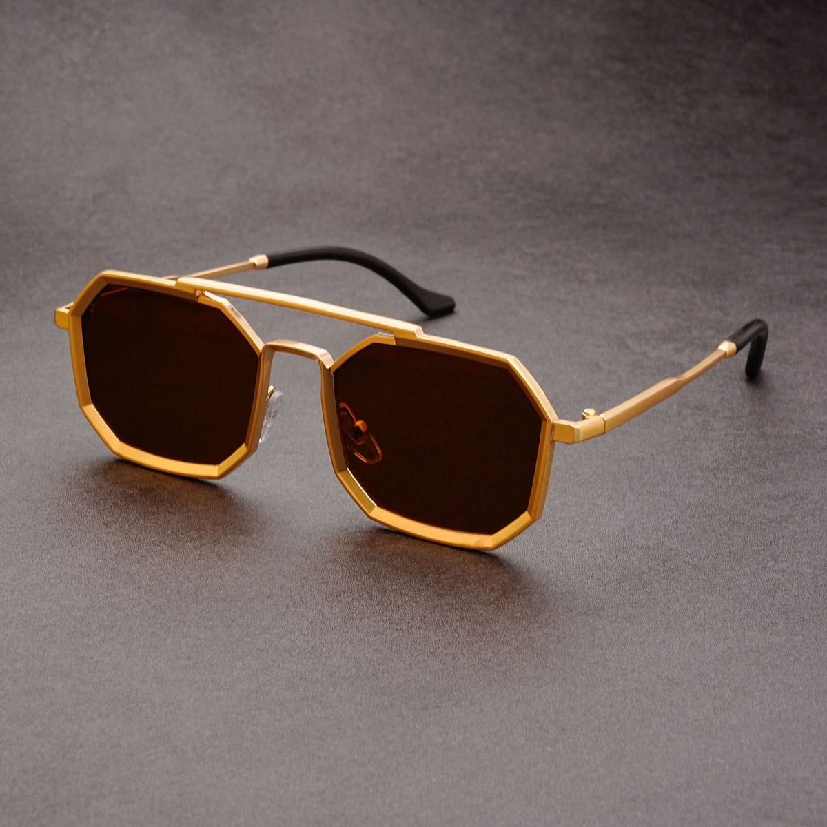 Unisex Double Bridge Sunglasses – European Futuristic Punk Style