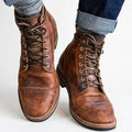 Men's Lace-Up Boots – Low Shaft and Elegant Round Toe