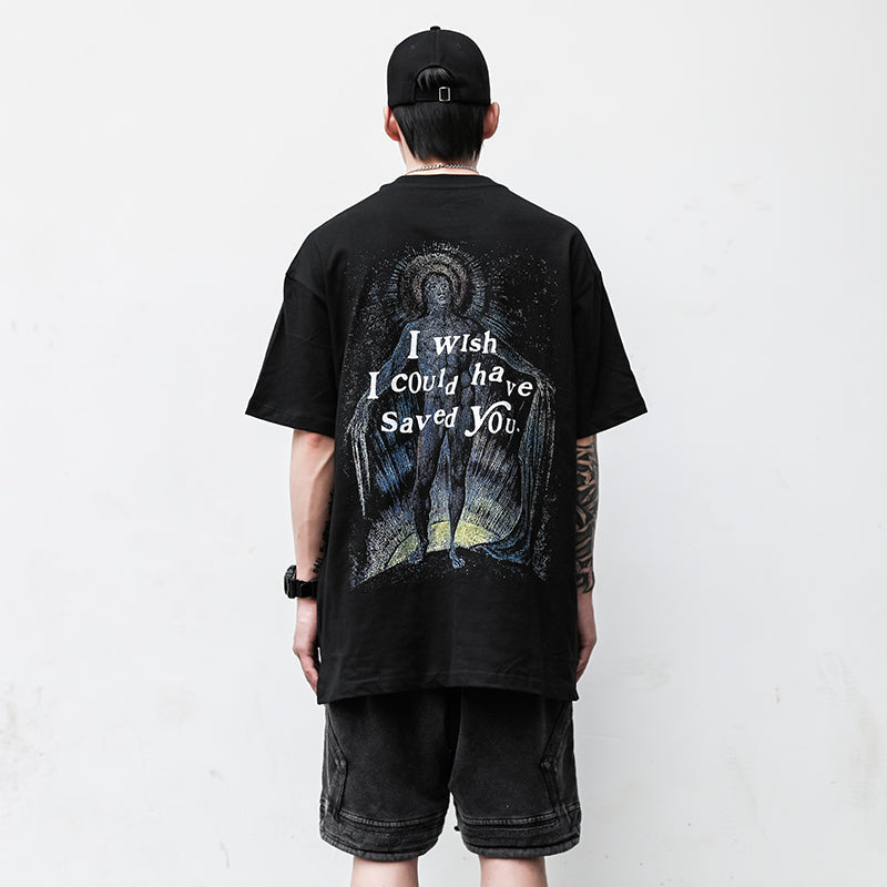 Men's Cotton T-shirt - Graphic Design, Relaxed Fit