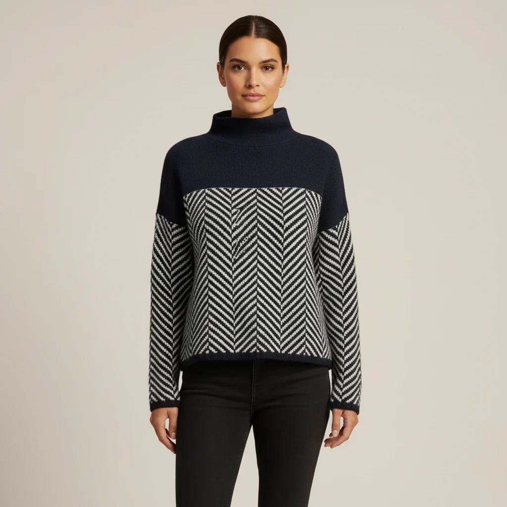 Turtleneck Sweater for Women – Casual Straight Fit
