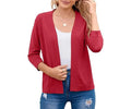 Women's Knit Cardigan – Short, Open Front
