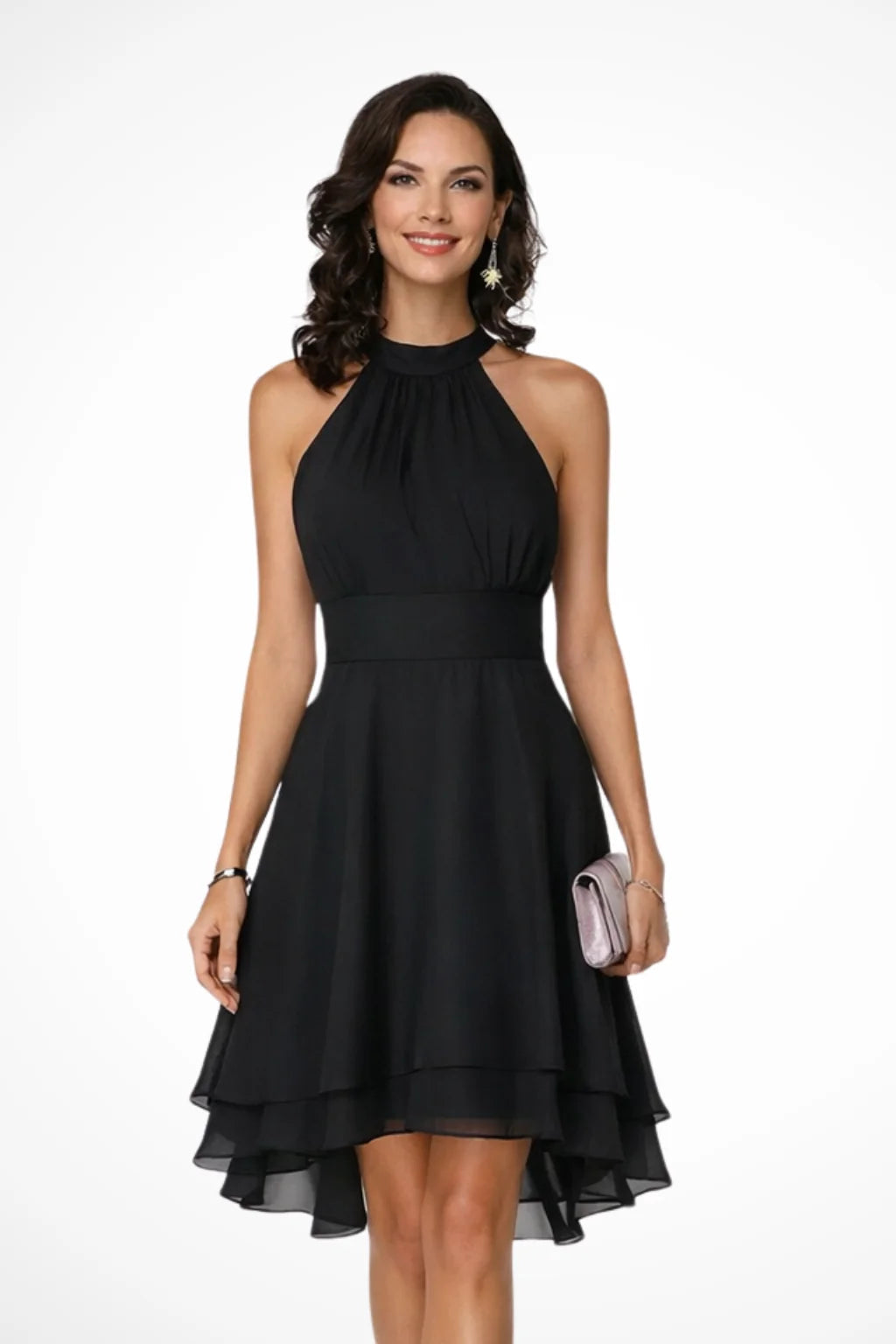 Women's Chiffon Midi Dress – Relaxed Banquet Fit