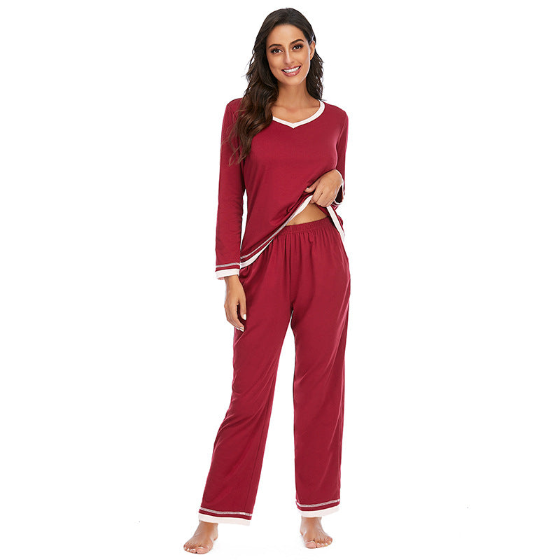 Cotton Women’s Pajama Set – Long-Sleeve Two-Piece Set