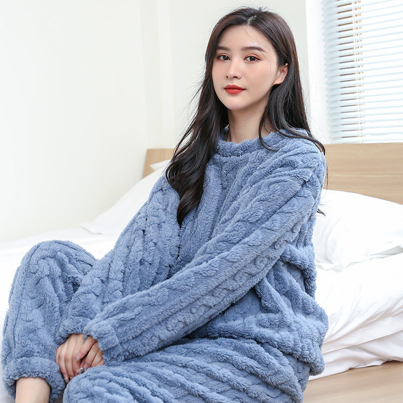 Women's Flannel Loungewear Set – Thick, Soft, Relaxed Fit