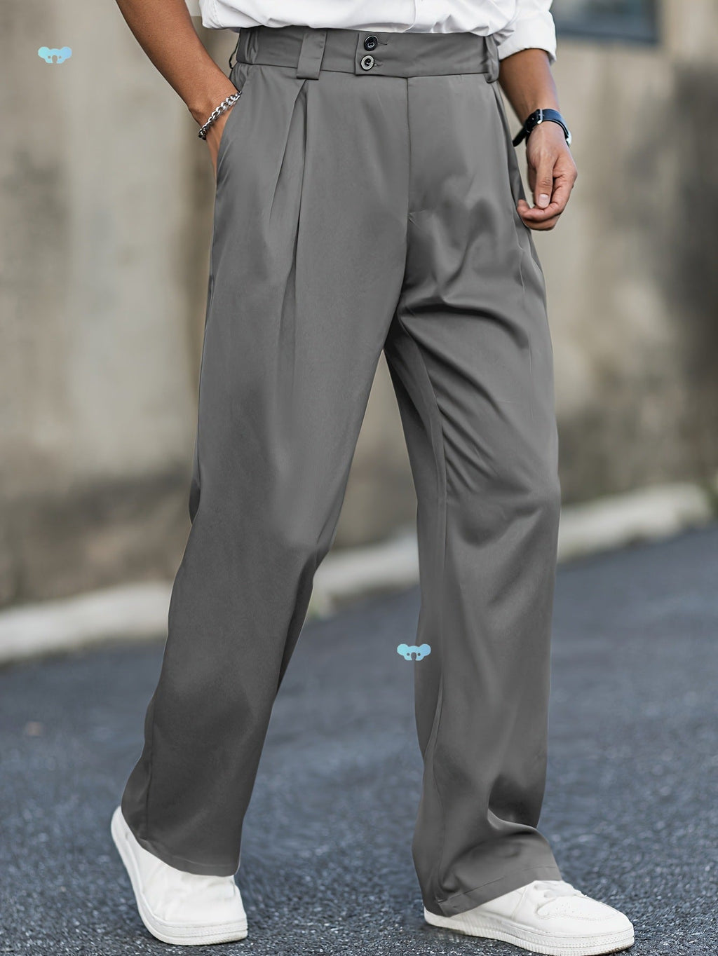 Men's Shorts - High Waist, Stretch Straight Fit