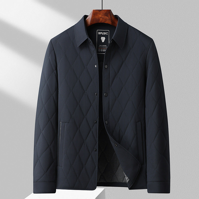 Men's Padded Jacket – Slim Fit and Side Pockets